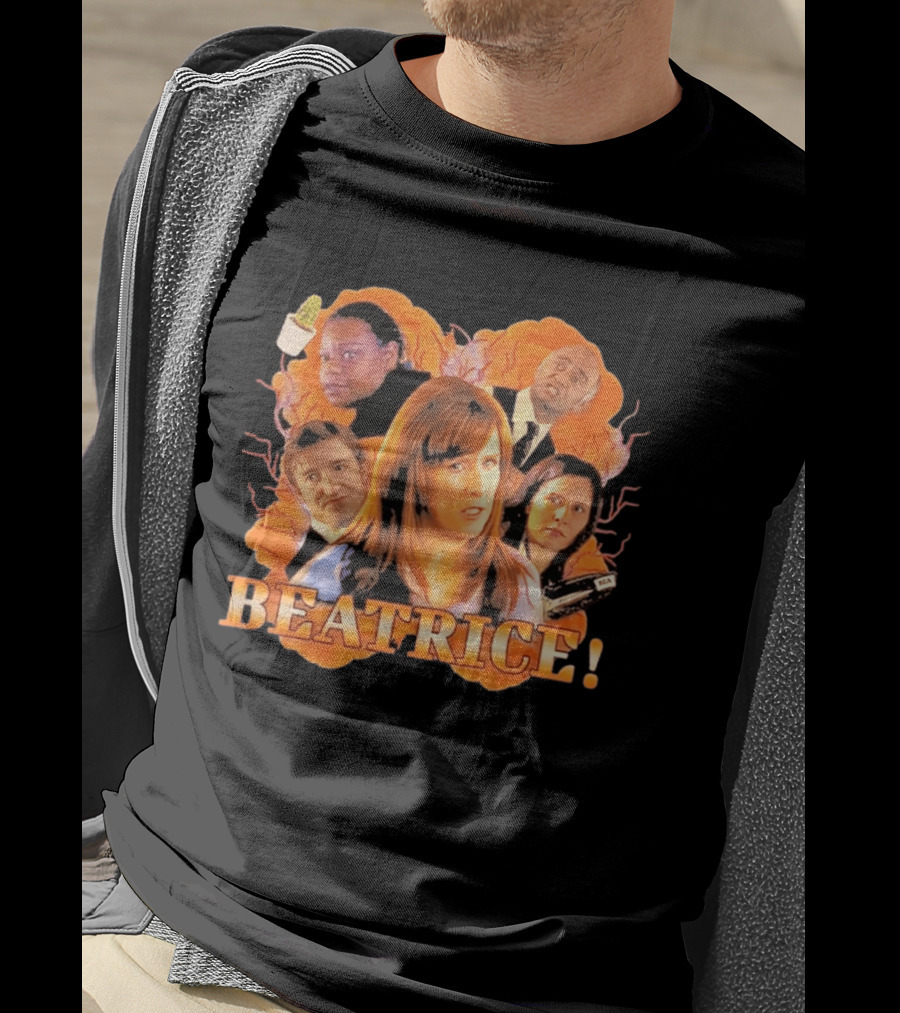 Doctor Who Beatrice Characters With Orange T-Shirt