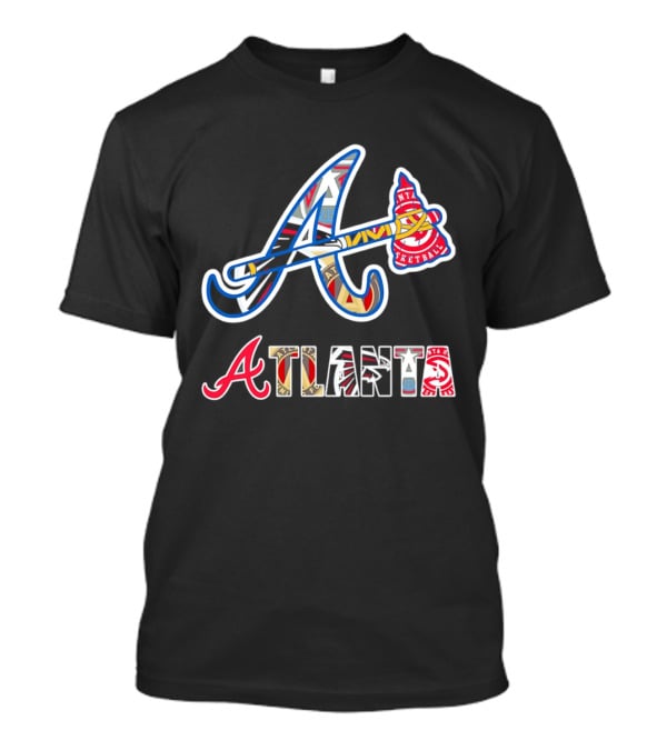ATL Braves Falcons Hawks United Atlanta Major Sports Team Mashup T-Shirt