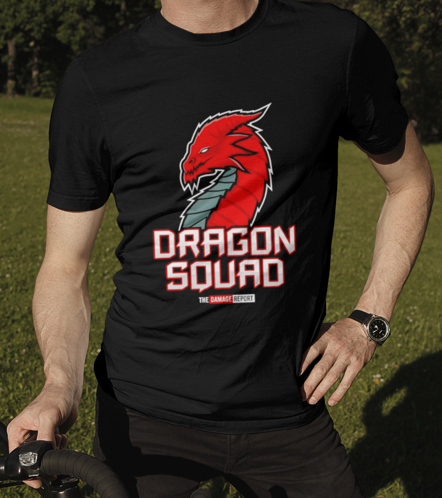 Dragon Squad The Damage Report Red Dragon Head T-Shirt