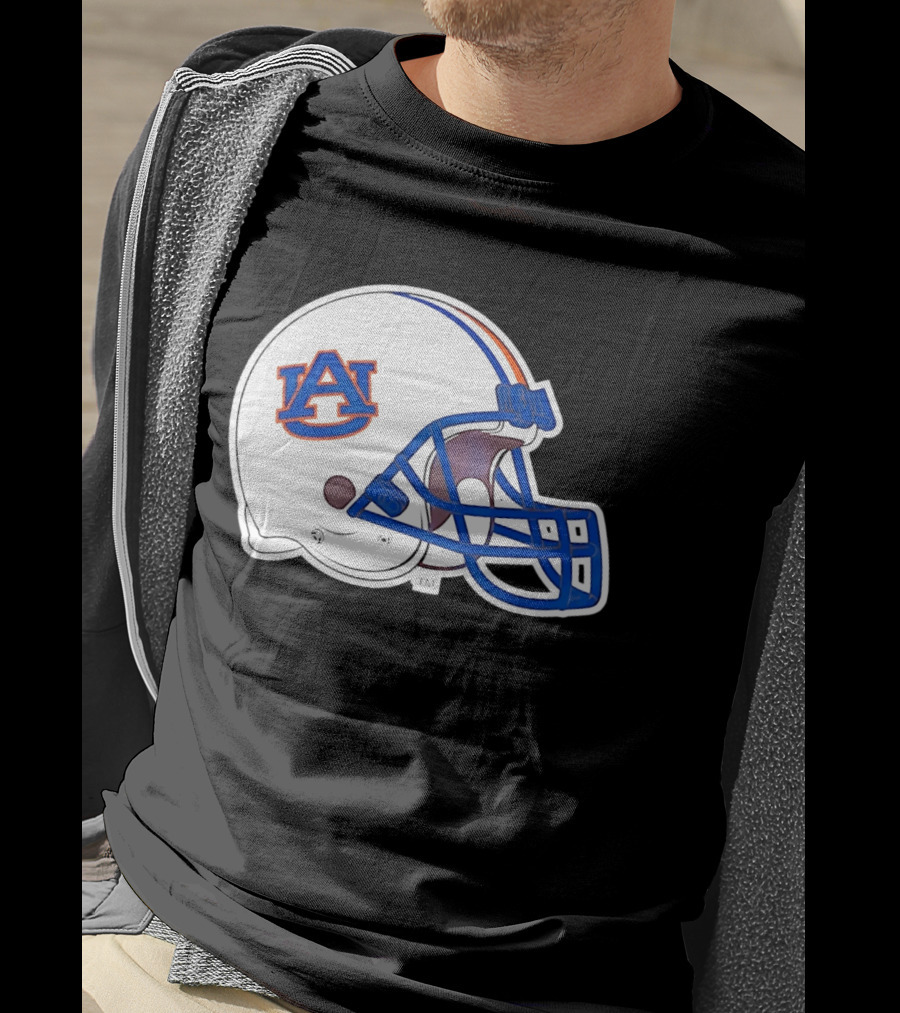 Auburn Tigers Football Helmet AU T-Shirt