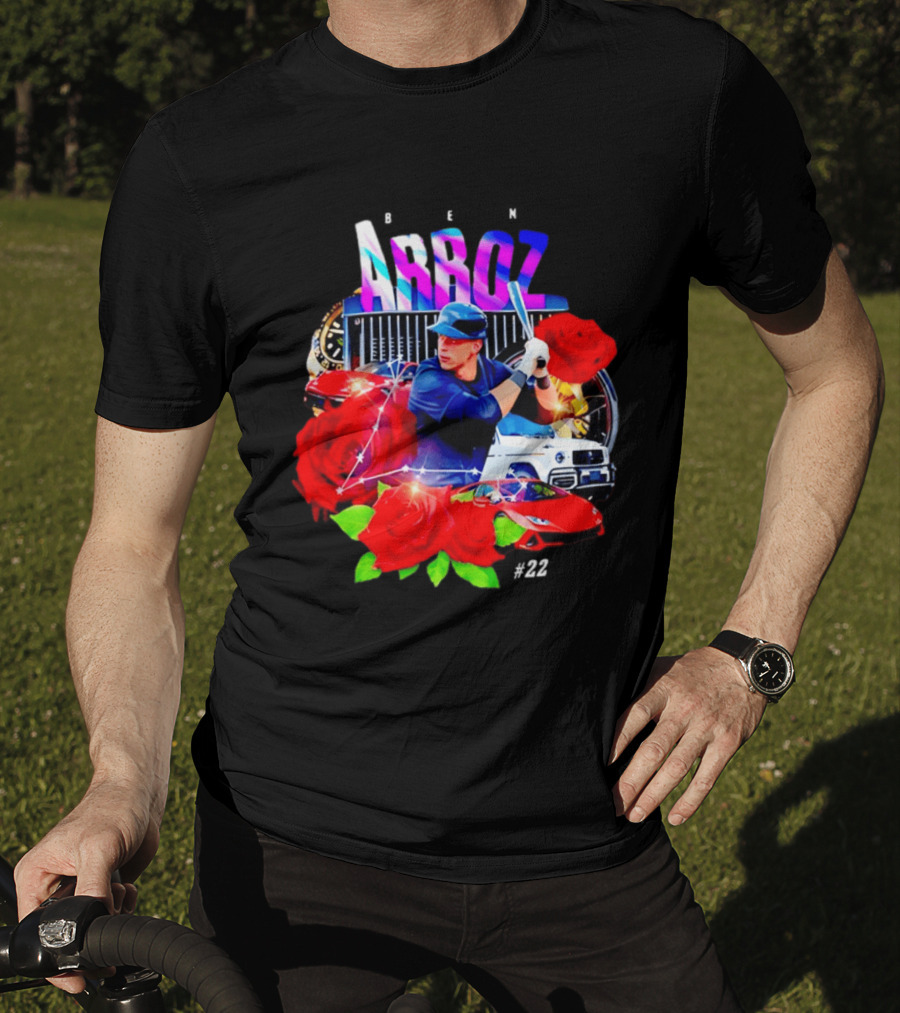 Ben Arroz New York Yankees Aaron Judge MLB 22 Luxury Sports Supercar Rose T-Shirt