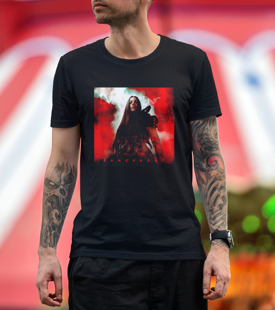 Evanescence Sanctuary Red Atmospheric Album Cover T-Shirt