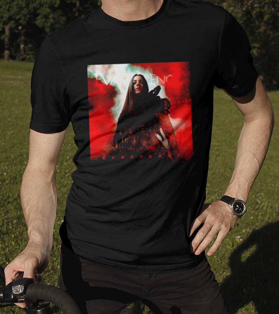 Evanescence Sanctuary Red Atmospheric Album Cover T-Shirt