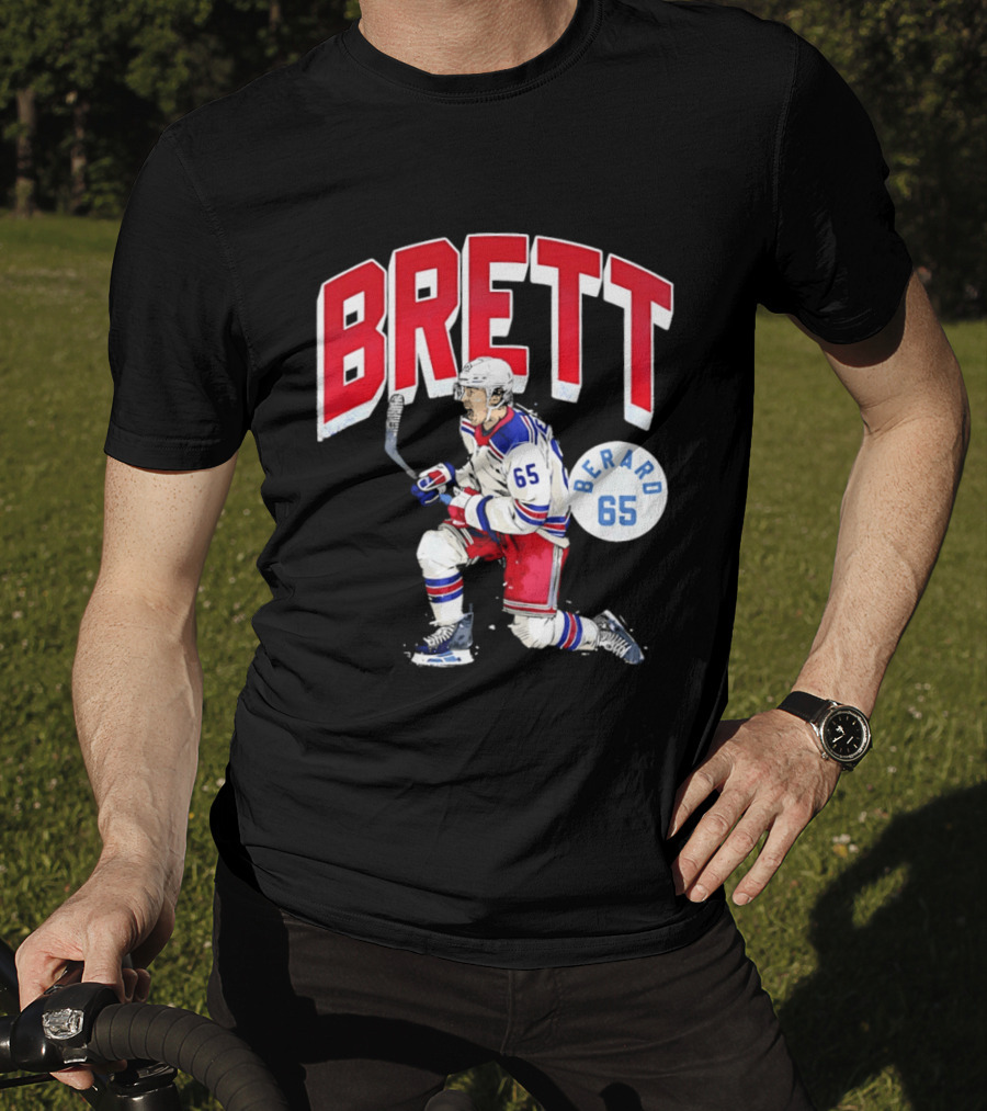 Brett Berard 65 New York Rangers Hockey T-Shirt