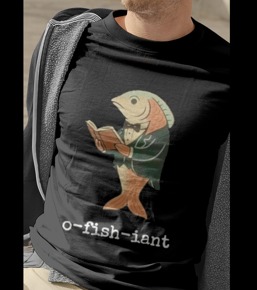 O Fish Iant Reading Fish In Tuxedo Nature Humor T-Shirt
