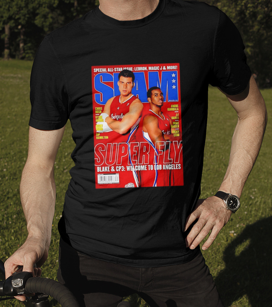 SLAM Magazine Super Fly Blake Griffin Chris Paul Welcome To Lob Angeles T-Shirt