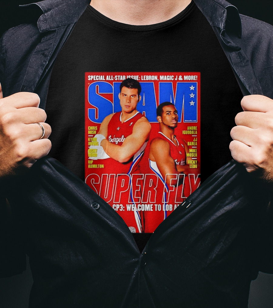 SLAM Magazine Super Fly Blake Griffin Chris Paul Welcome To Lob Angeles T-Shirt