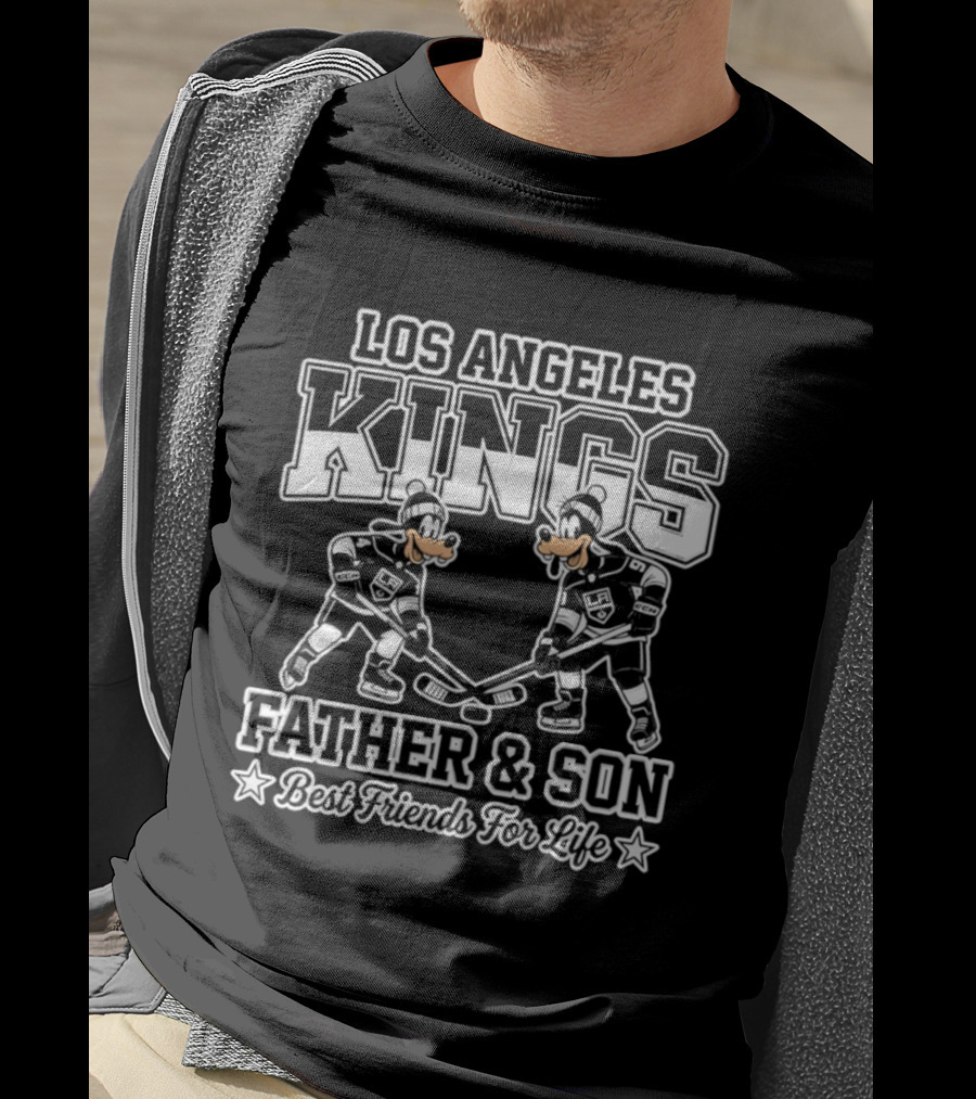 Los Angeles Kings Goofy Father And Son Best Friends For Life T-Shirt