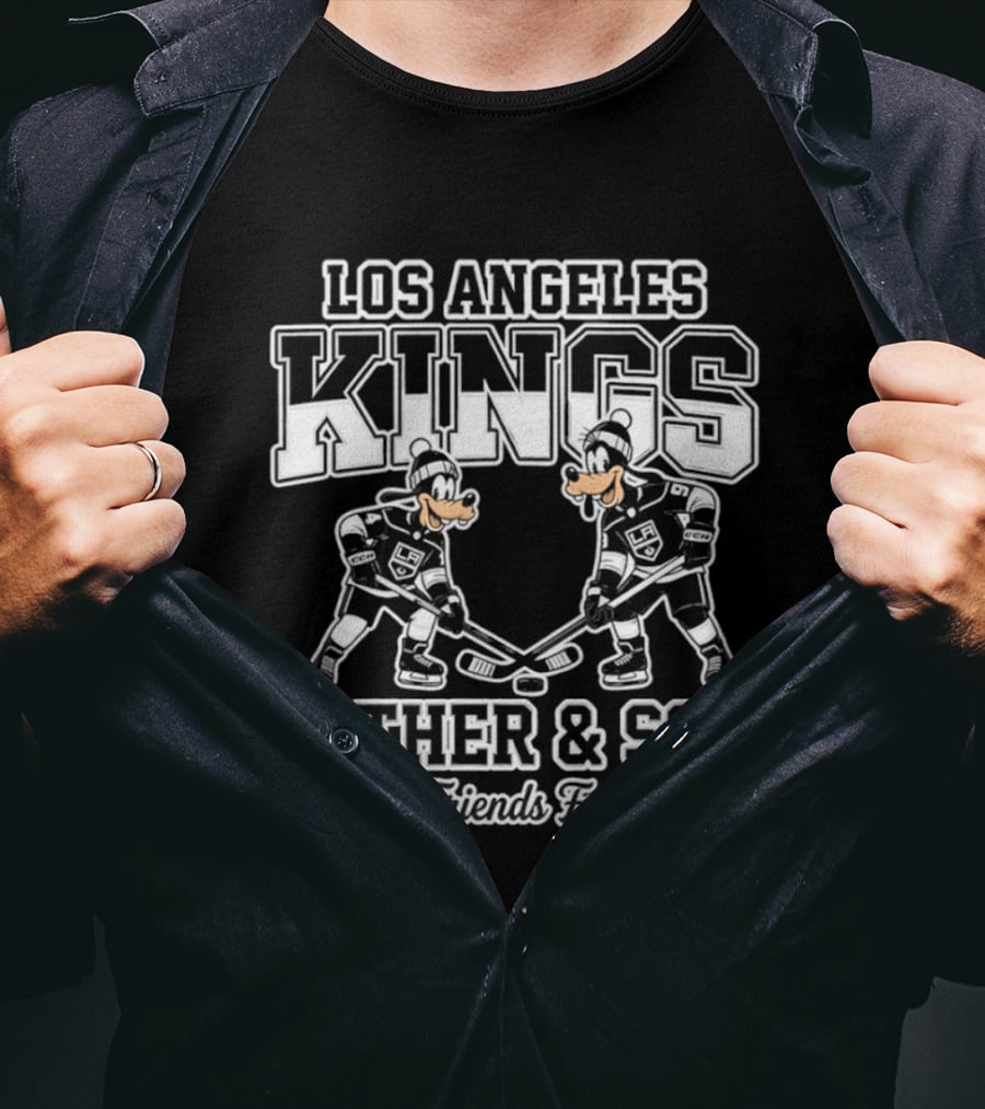 Los Angeles Kings Goofy Father And Son Best Friends For Life T-Shirt