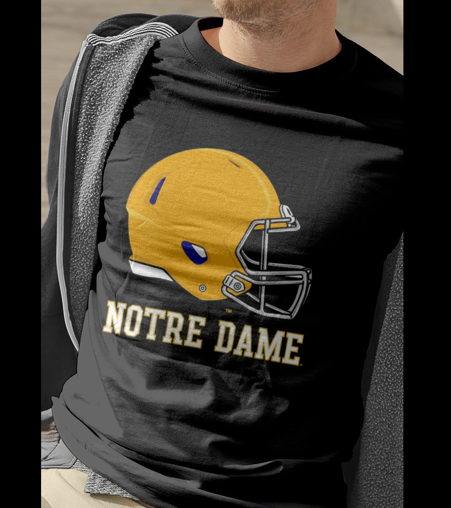 Notre Dame Fighting Irish Football Helmet T-Shirt