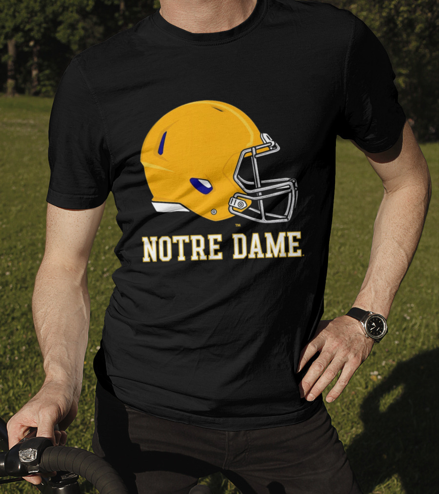 Notre Dame Fighting Irish Football Helmet T-Shirt