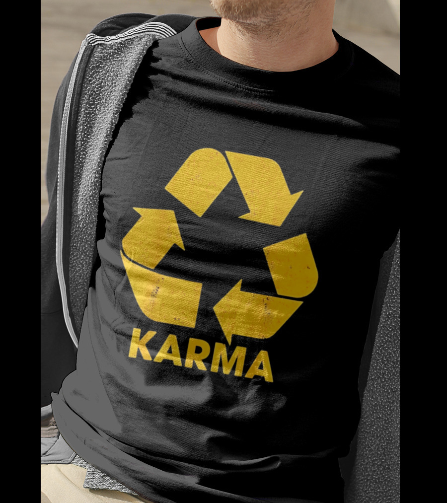 Karma Recycle Symbol Philosophy Motivational Concept T-Shirt