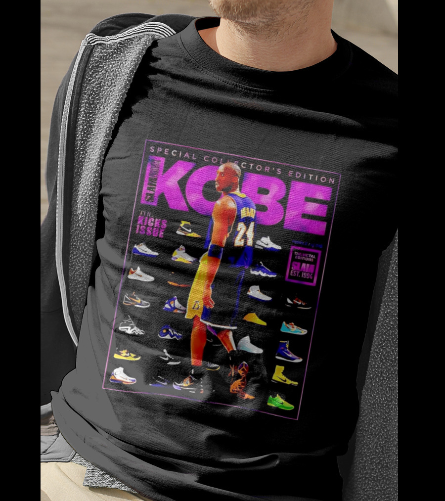 Kobe Bryant SLAM Special Collector's Edition The Kicks Issue Los Angeles Lakers 24 T-Shirt