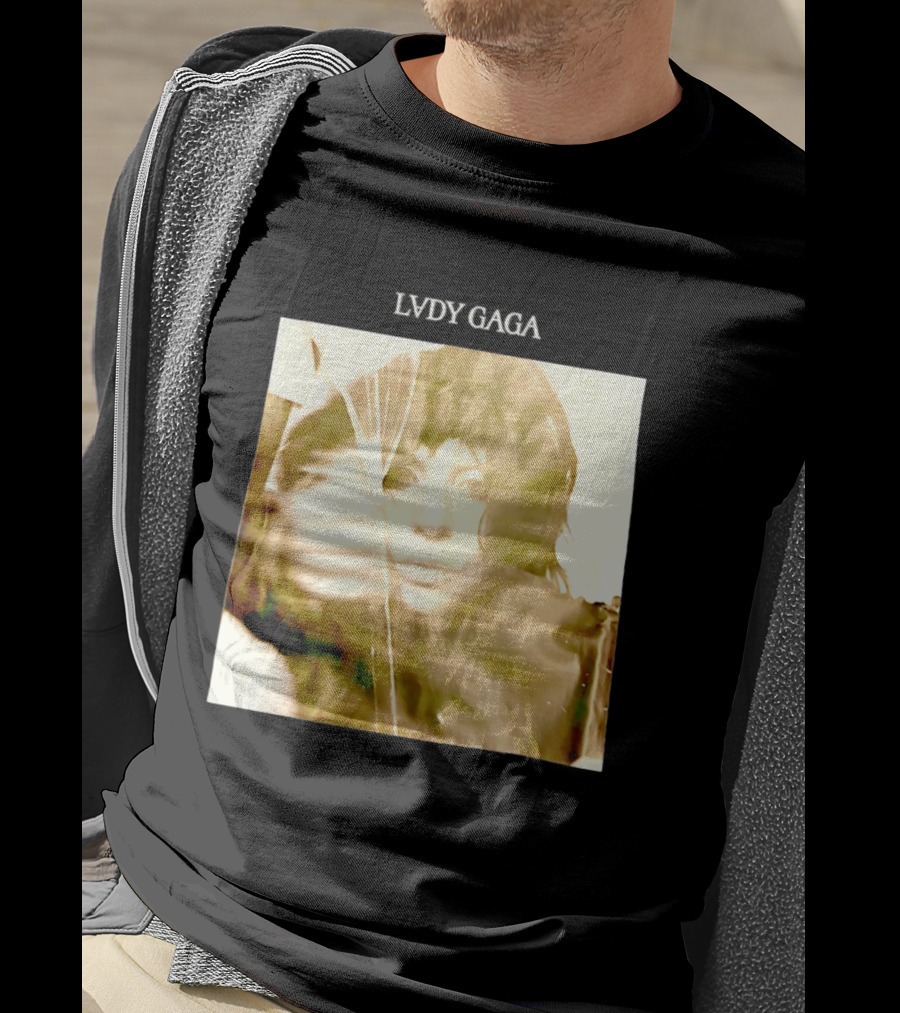 LADY GAGA LVDY Vintage Album Cover T-Shirt
