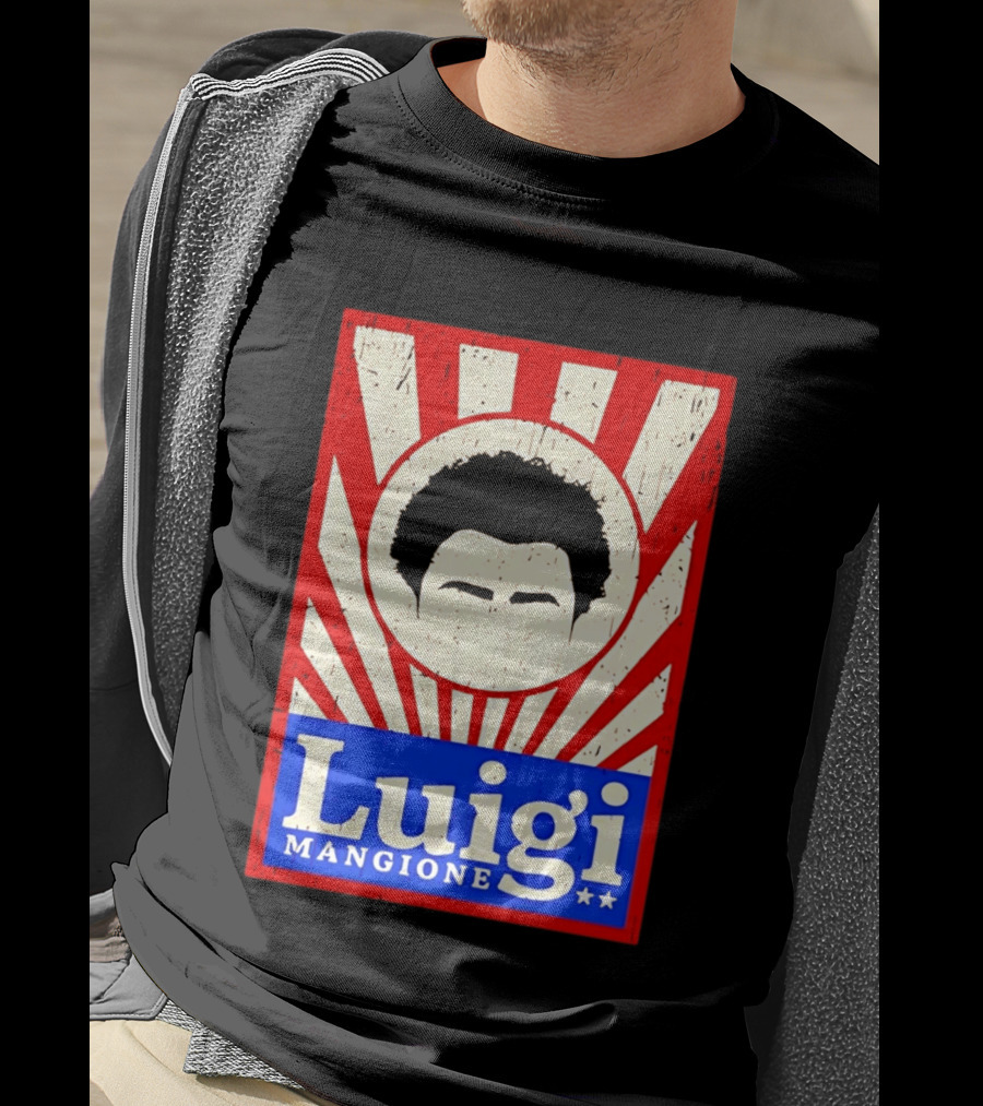 Luigi Mangione Red White Blue Campaign T-Shirt