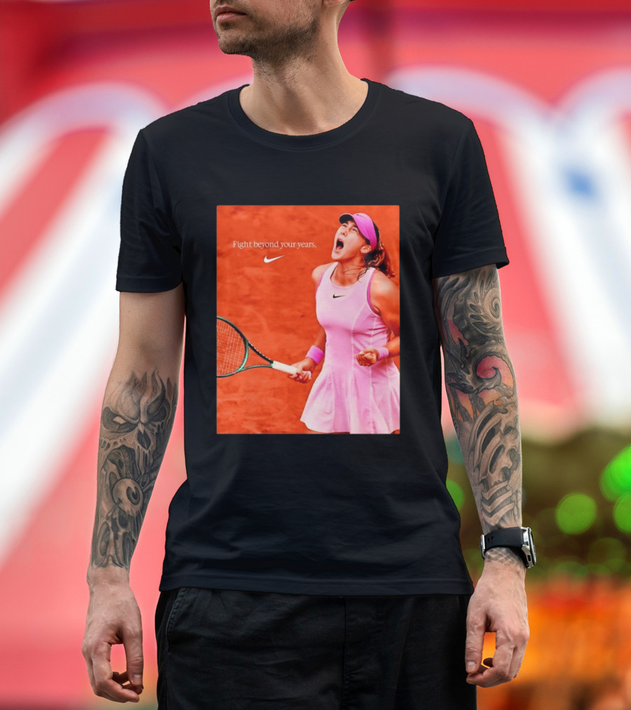 Mirra Andreeva Nike Fight Beyond Your Years Tennis Motivation T-Shirt