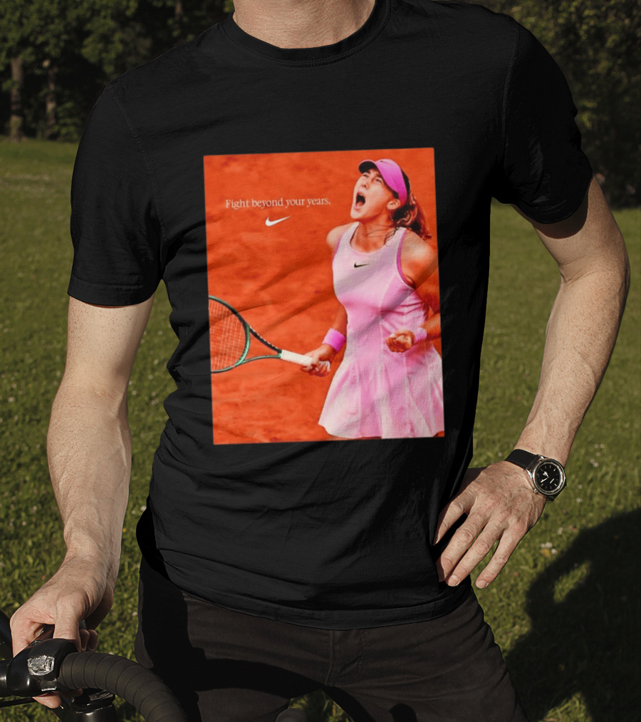 Mirra Andreeva Nike Fight Beyond Your Years Tennis Motivation T-Shirt