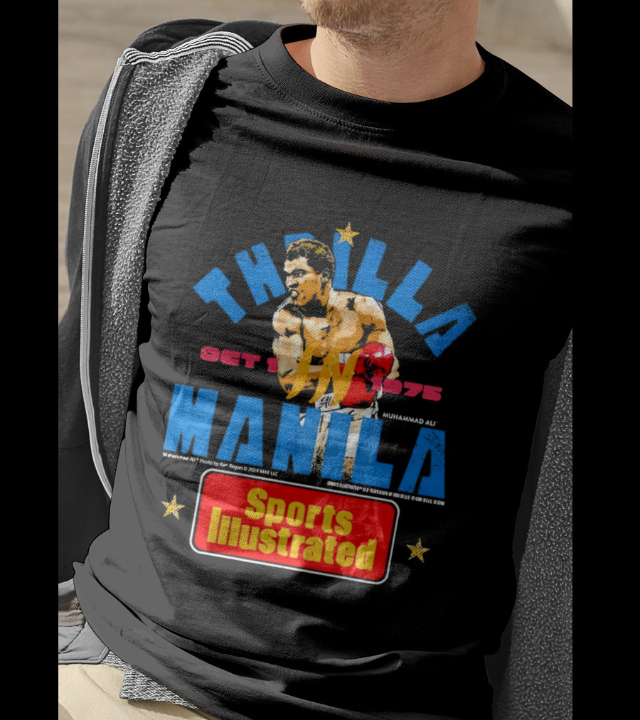 Thrilla In Manila Muhammad Ali Sports Illustrated October 1 1975 T-Shirt