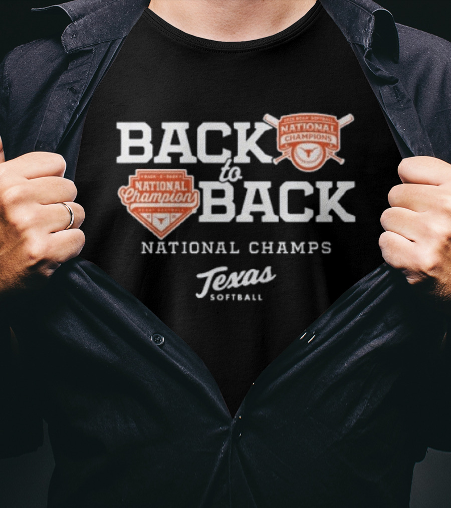 Back To Back National Champs Texas Football 2026 T-Shirt
