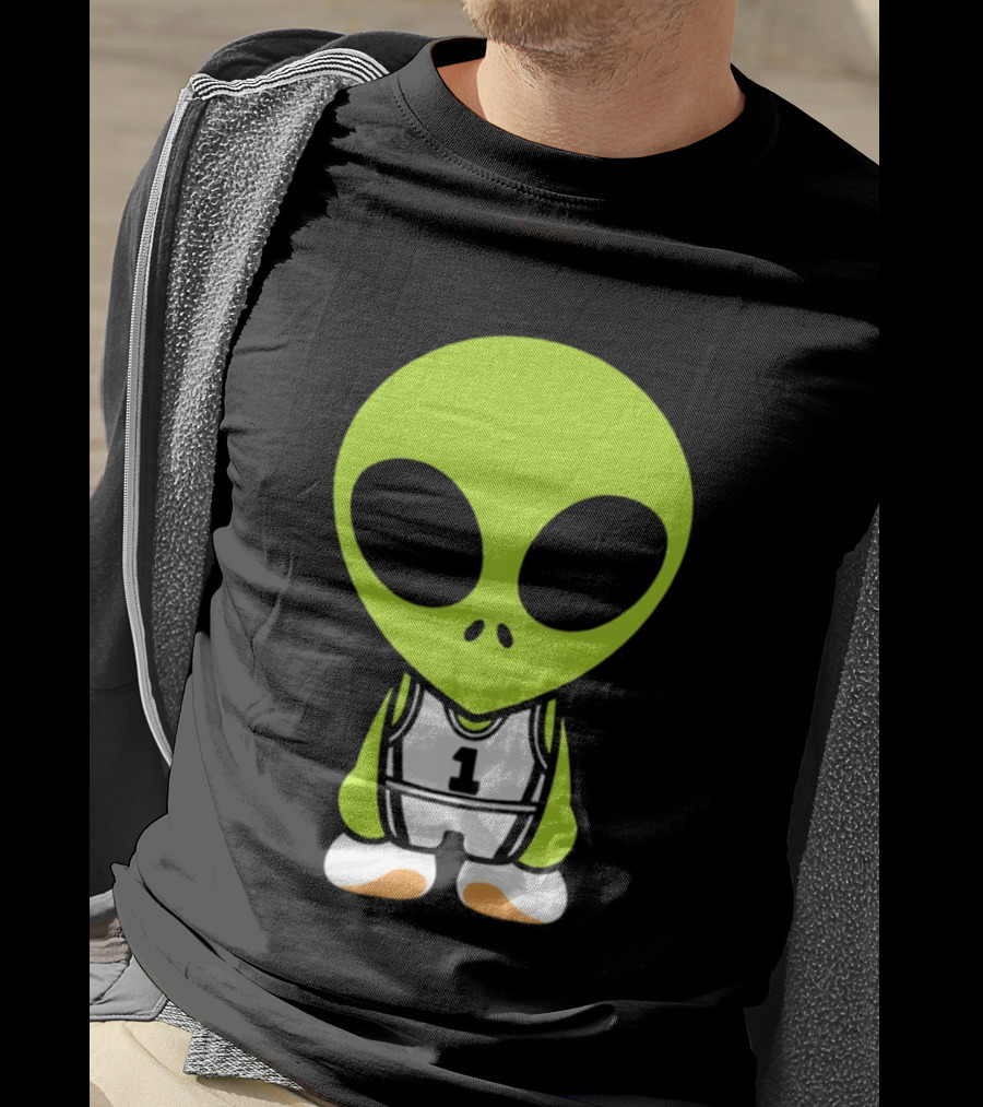 Victor Wembanyama San Antonio Spurs NBA Alien Player Number 1 Basketball T-Shirt
