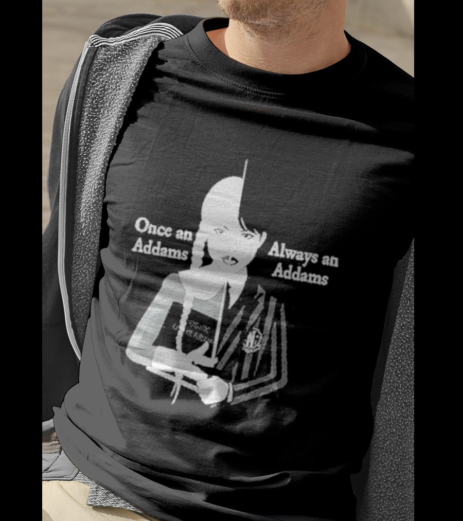 Wednesday Addams Split Face Once An Addams Always An Addams T-Shirt