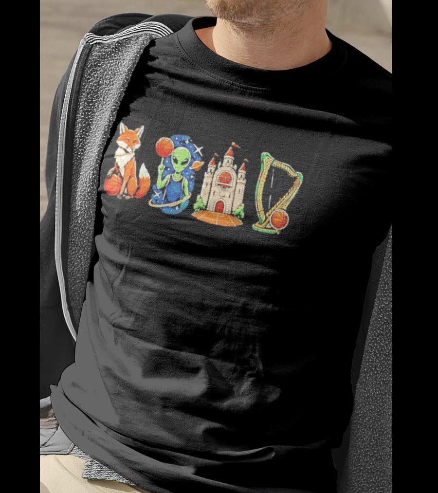 Wemby Fox Alien Castle San Antonio Spurs Basketball Texas NBA 2026 T-Shirt