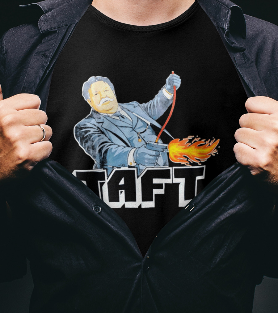 William Howard Taft Wild West Gunfire Embrace T-Shirt