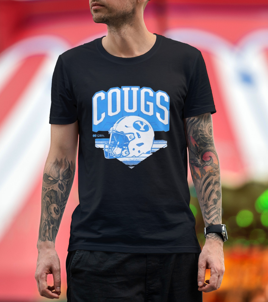 BYU Cougars Football Helmet Gameday Spirit T-Shirt