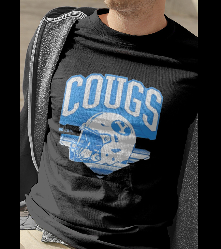BYU Cougars Football Helmet Gameday Spirit T-Shirt