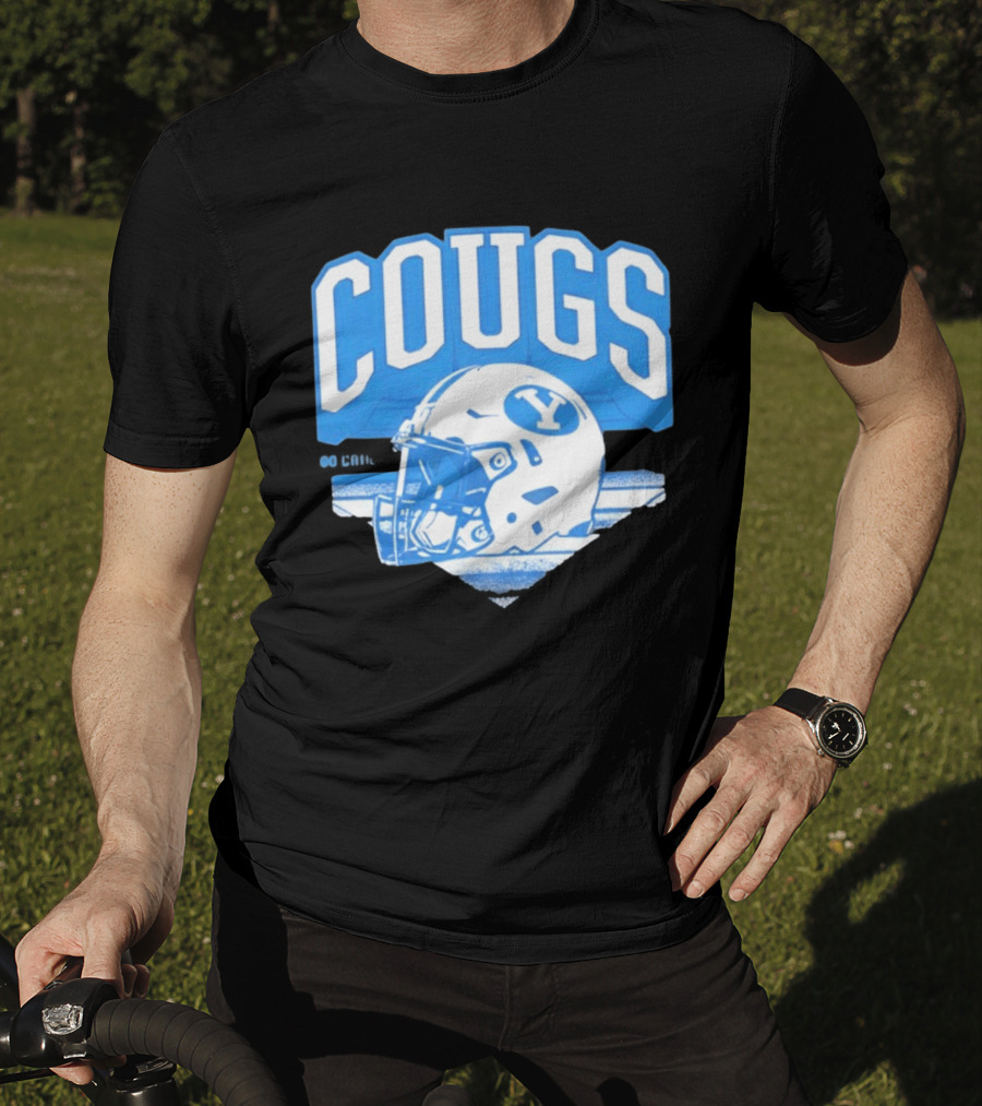BYU Cougars Football Helmet Gameday Spirit T-Shirt