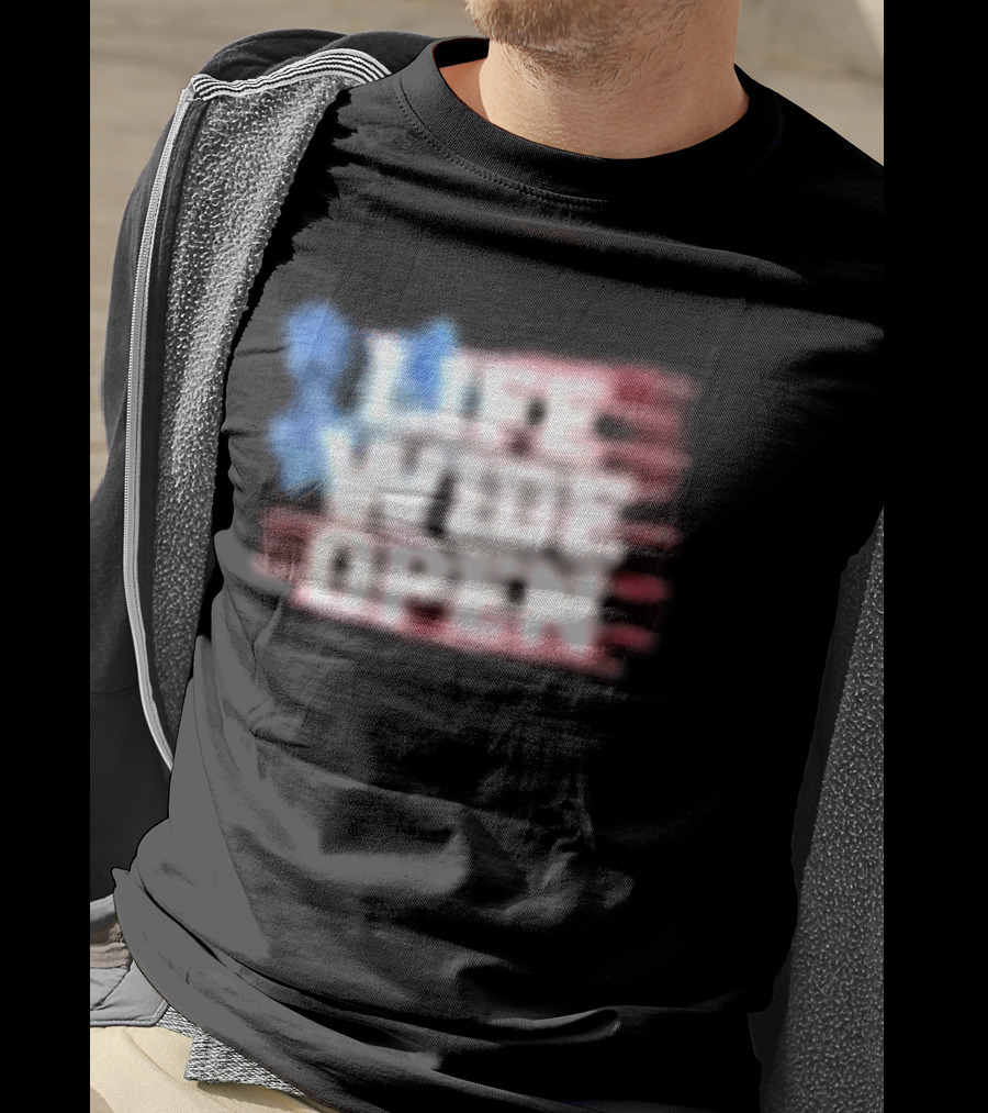 Cboystv Life Wide Open Patriotic Stars T-Shirt