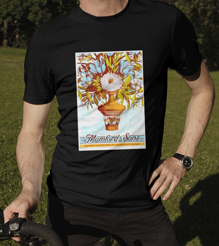 Mumford And Sons Folsom Field Boulder CO June 6 2026 Sierra Ferrell Dylan Gossett Concert T-Shirt