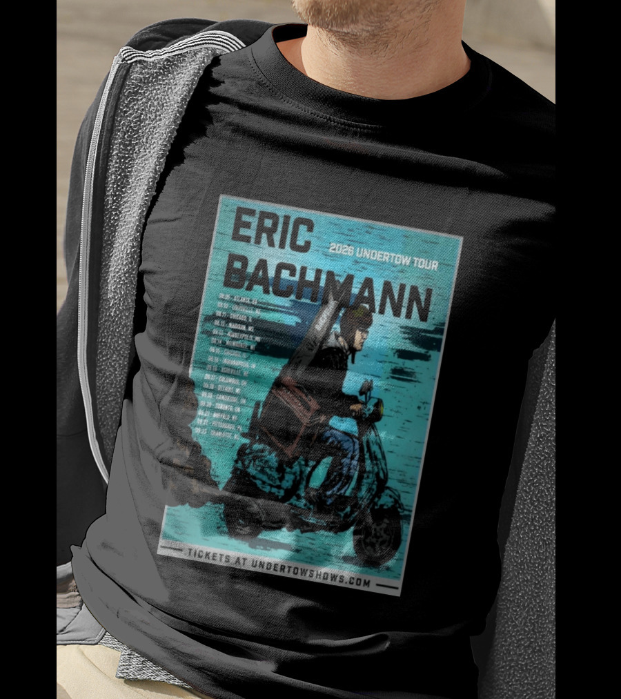 Eric Bachmann 2026 Undertow Tour With Dates And Cities T-Shirt