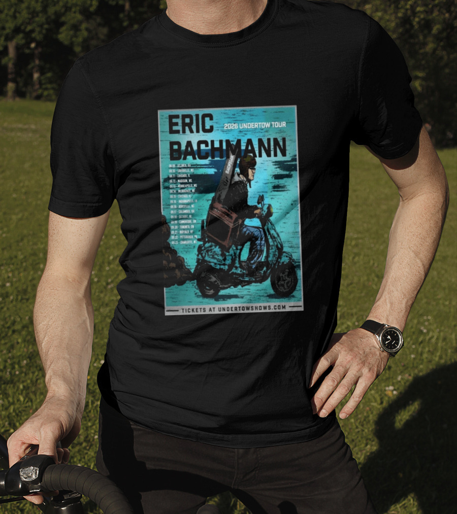 Eric Bachmann 2026 Undertow Tour With Dates And Cities T-Shirt
