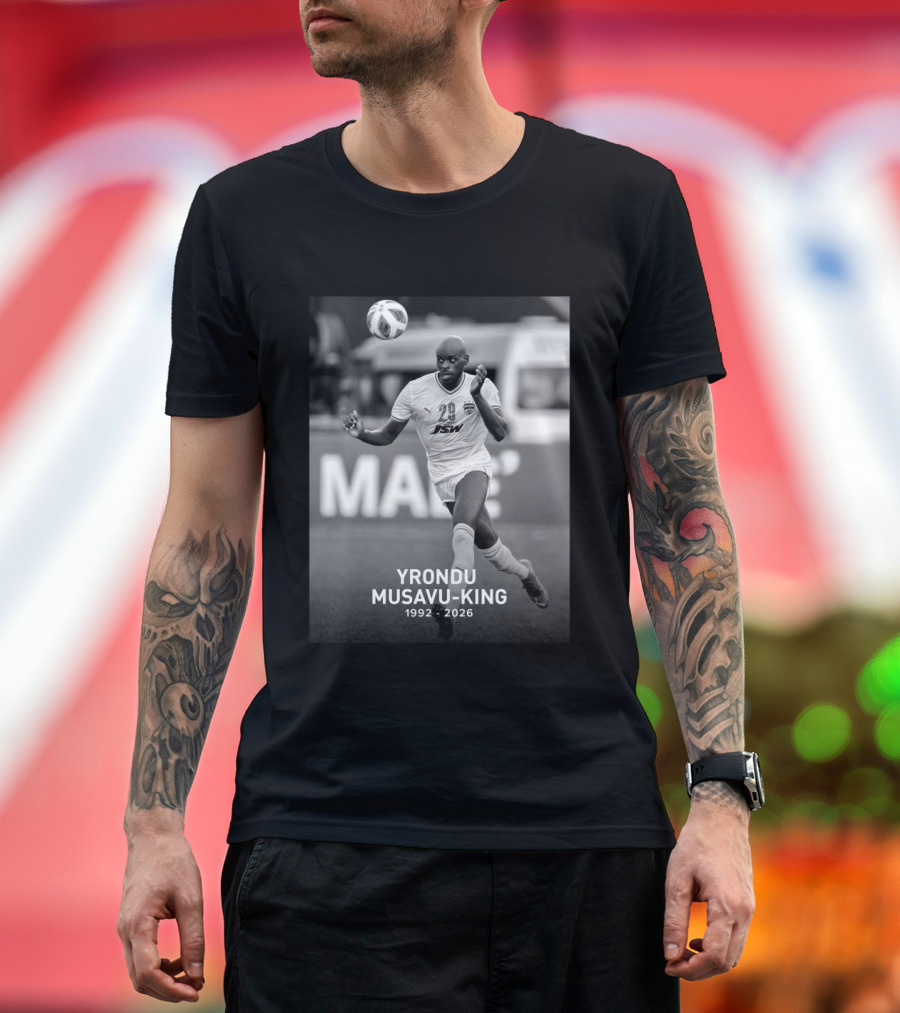 Yrondu Musavu King 29 JSW 1992 2026 Soccer Player T-Shirt