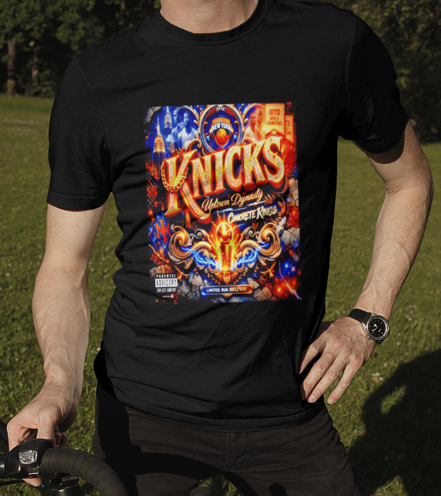 New York Knicks Uptown Dynasty Concrete Kings 1970 World Champions Limited Run T-Shirt