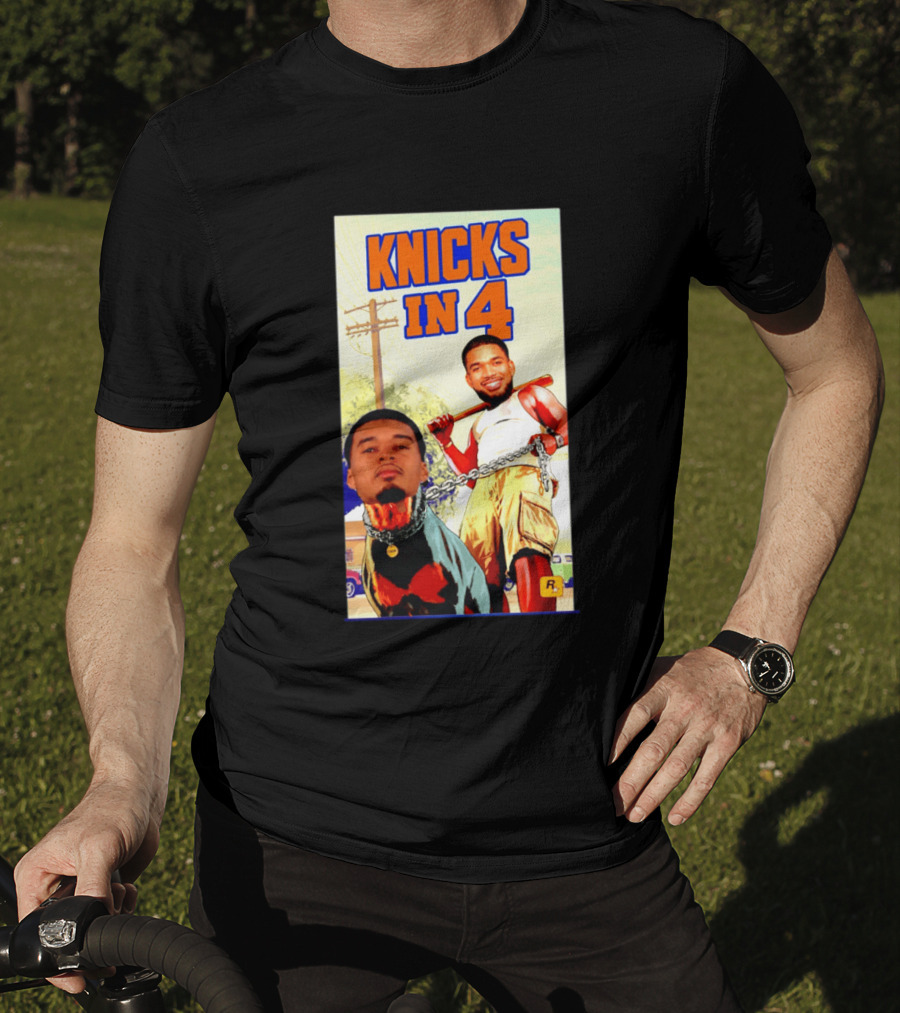New York Knicks Knicks In 4 GTA V Meme San Antonio Spurs T-Shirt