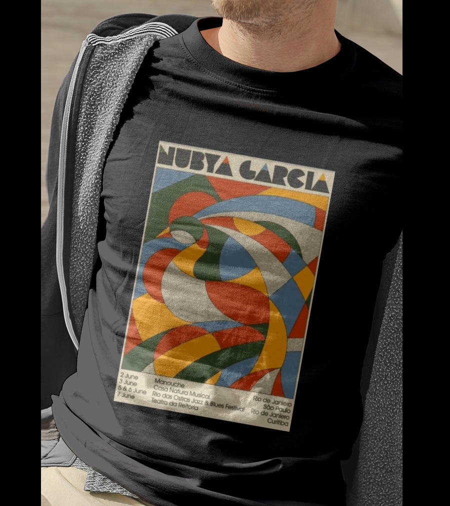 Nubya Garcia 2026 Brazil Tour Manouche Jazz Blues Festival Rio São Paulo Curitiba T-Shirt