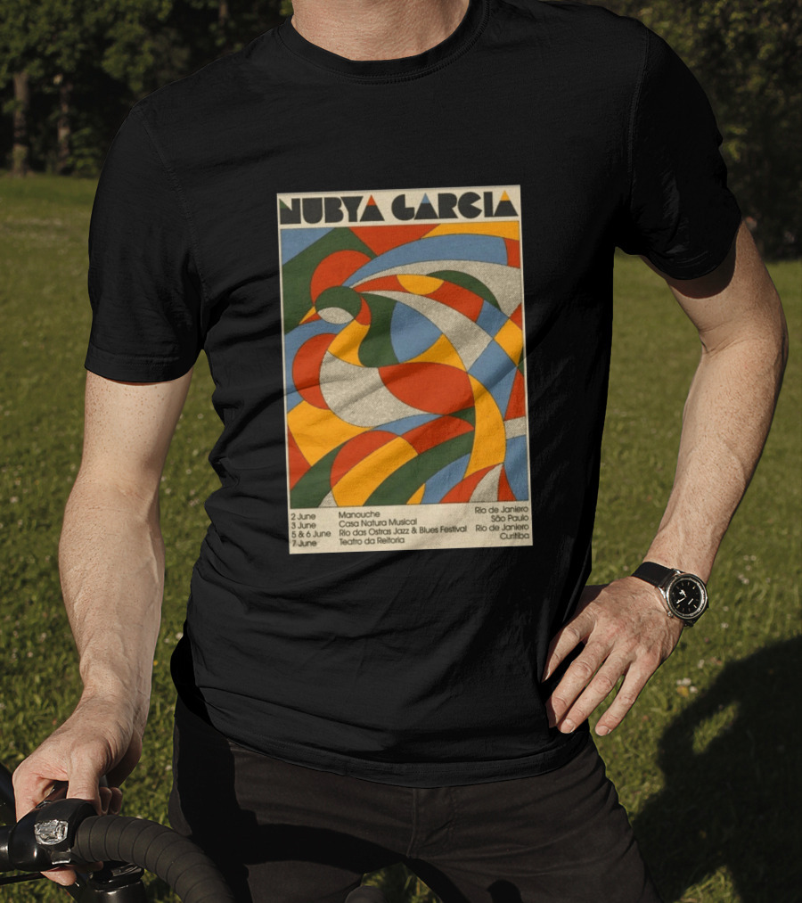 Nubya Garcia 2026 Brazil Tour Manouche Jazz Blues Festival Rio São Paulo Curitiba T-Shirt