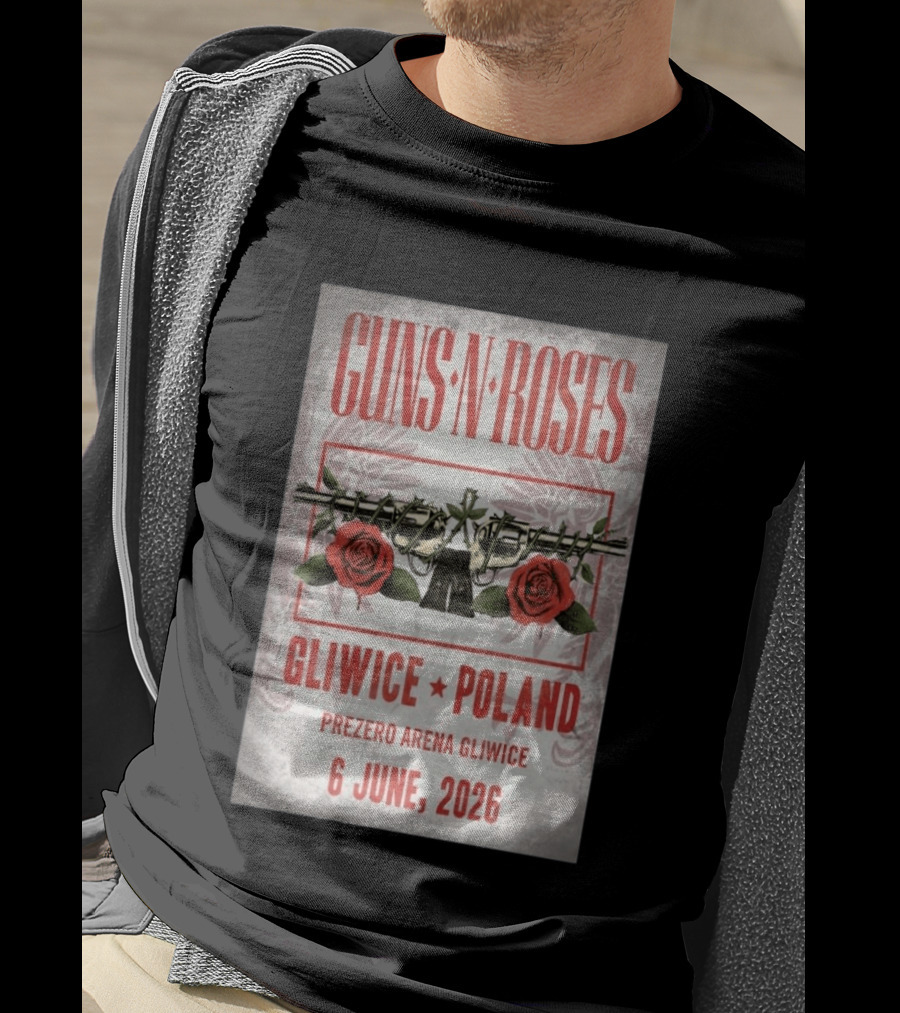 Guns N' Roses Gliwice Poland 6 June 2026 PreZero Arena T-Shirt