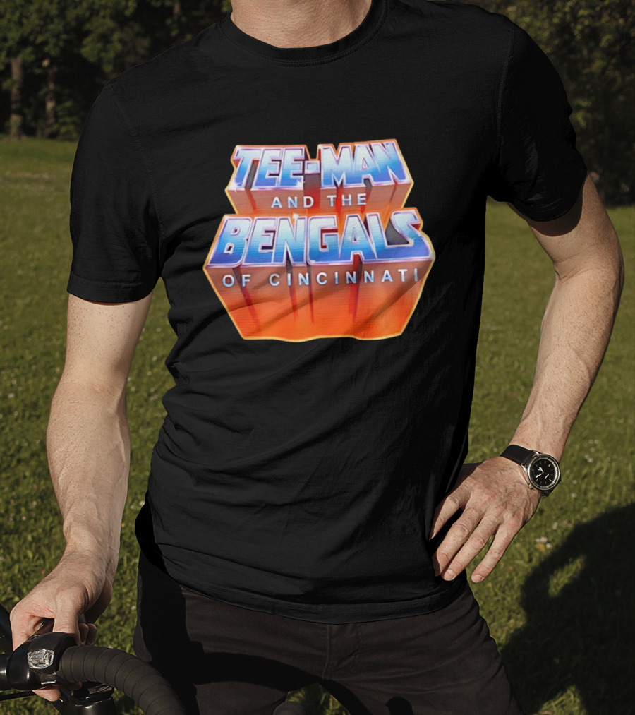 Tee Man And The Bengals Of Cincinnati T-Shirt