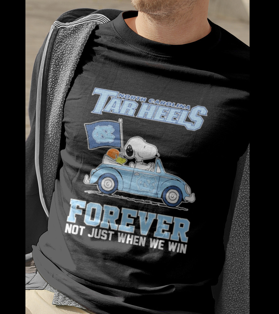 North Carolina Tar Heels Peanuts Forever Not Just When We Win T-Shirt