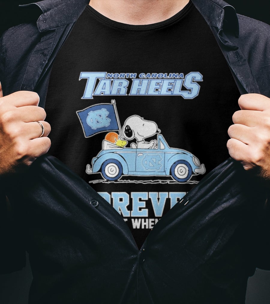 North Carolina Tar Heels Peanuts Forever Not Just When We Win T-Shirt