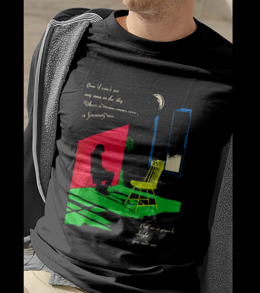 Phoebe Bridgers Chair Tour Shadow Scene With Moon And Writing T-Shirt