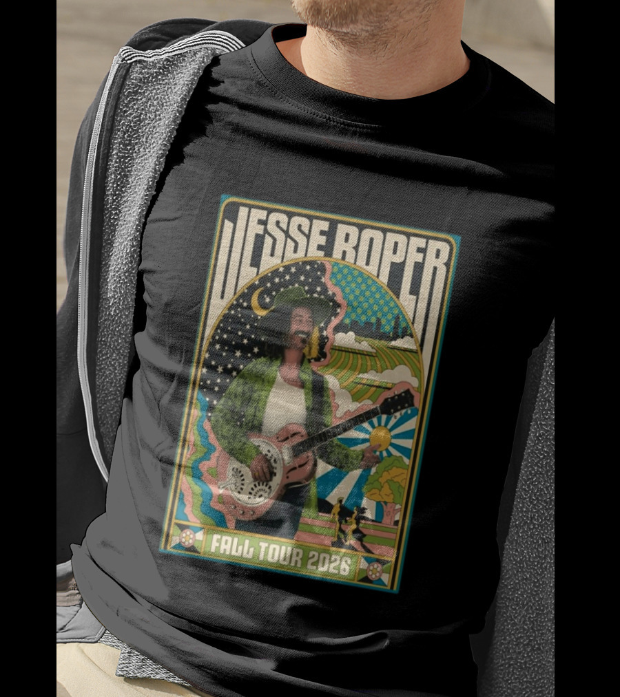 Jesse Roper Fall Tour 2026 Psychedelic Countryside Concert T-Shirt