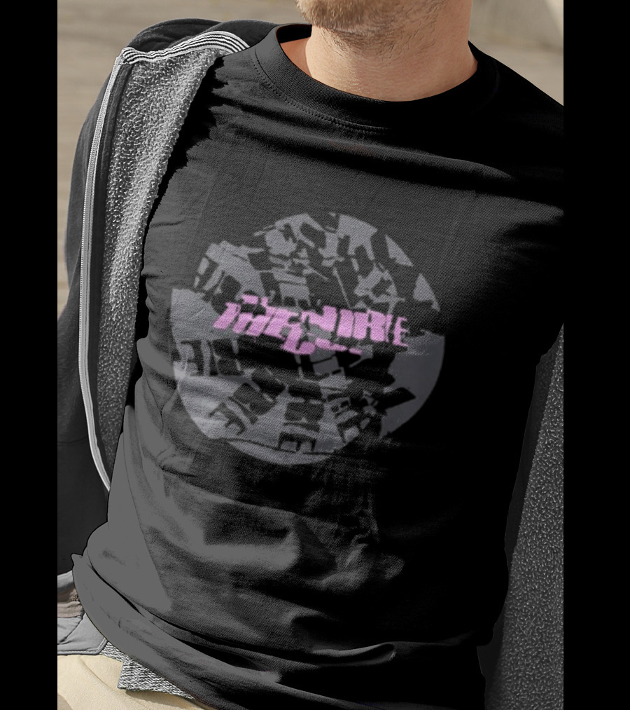 The Cure Festival Summer Dateback World Map Pink T-Shirt