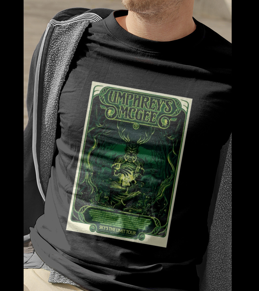 Umphrey's McGee Sky's The Limit Winter Tour 2026 Forest Creature Green T-Shirt
