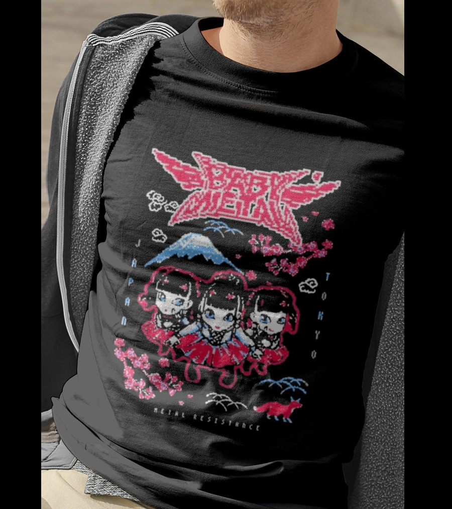 Babymetal Tokyo Japan Metal Resistance Pixel T-Shirt
