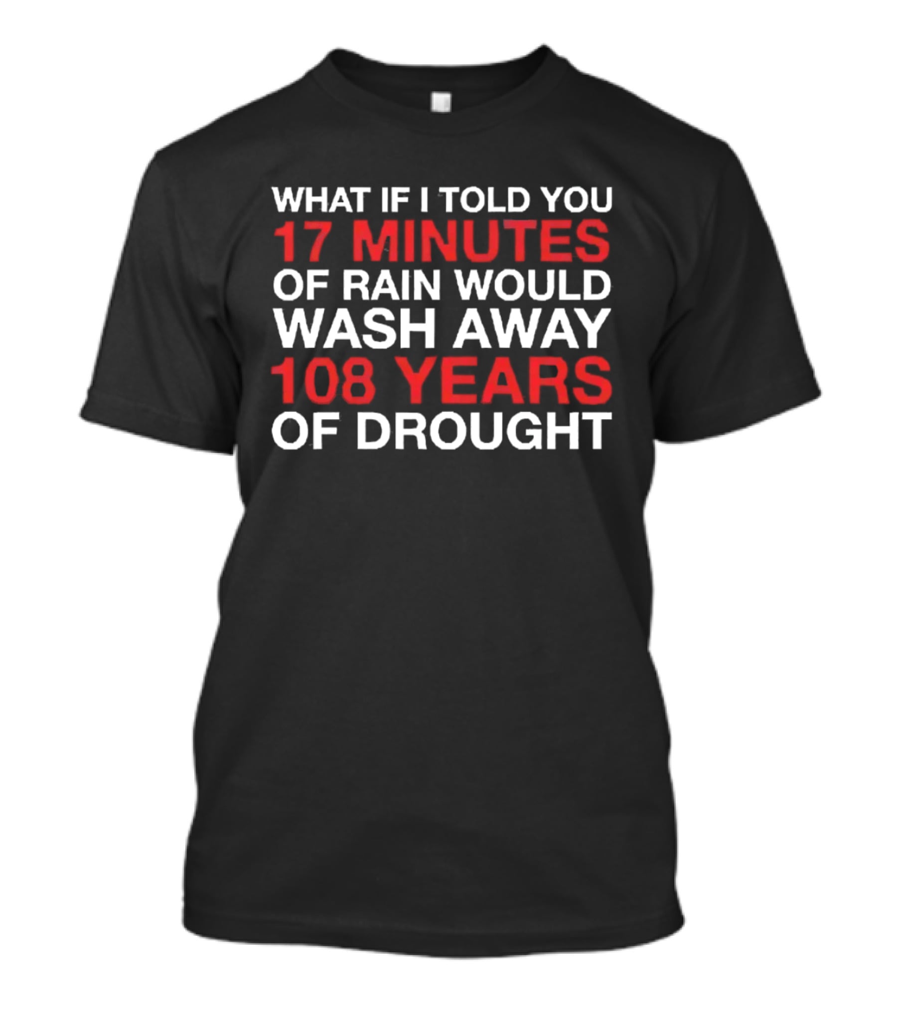 Chicago Cubs What If I Told You 17 Minutes Of Rain Would Wash Away 108 Years Of Drought T-Shirt