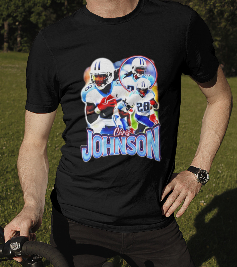 Chris Johnson Tennessee Titans 28 Vintage Style Retro Bootleg T-Shirt